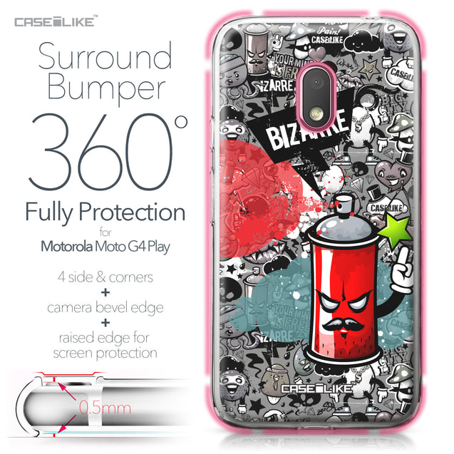 Motorola Moto G4 Play case Graffiti 2705 Bumper Case Protection | CASEiLIKE.com