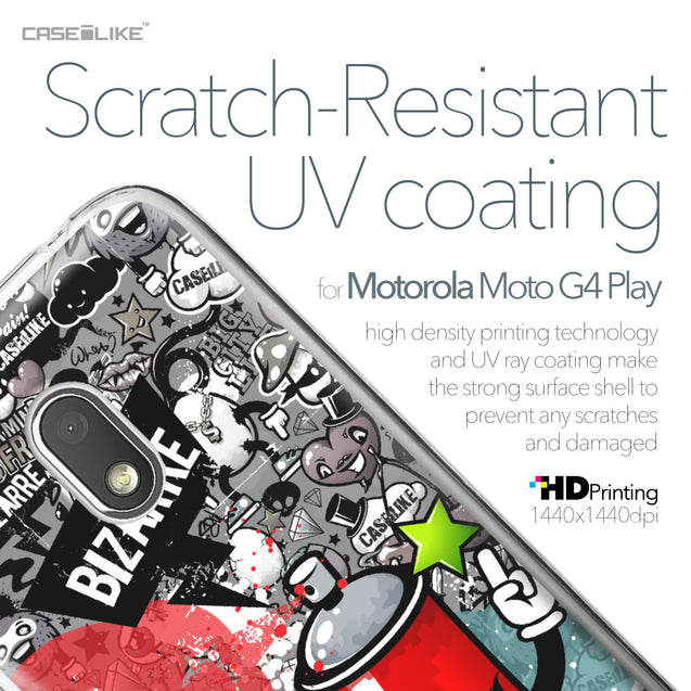 Motorola Moto G4 Play case Graffiti 2705 with UV-Coating Scratch-Resistant Case | CASEiLIKE.com