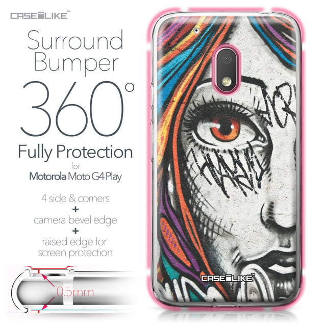 Motorola Moto G4 Play case Graffiti Girl 2724 Bumper Case Protection | CASEiLIKE.com
