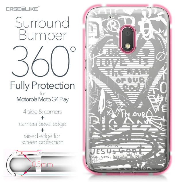 Motorola Moto G4 Play case Graffiti 2730 Bumper Case Protection | CASEiLIKE.com