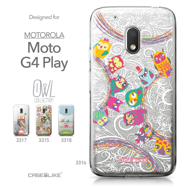 Motorola Moto G4 Play case Owl Graphic Design 3316 Collection | CASEiLIKE.com