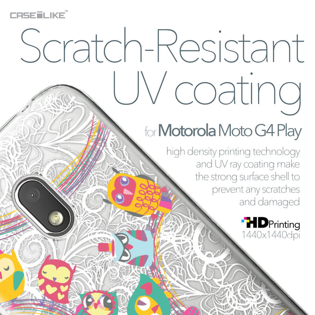 Motorola Moto G4 Play case Owl Graphic Design 3316 with UV-Coating Scratch-Resistant Case | CASEiLIKE.com