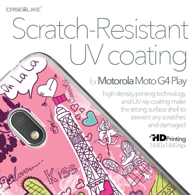 Motorola Moto G4 Play case Paris Holiday 3905 with UV-Coating Scratch-Resistant Case | CASEiLIKE.com