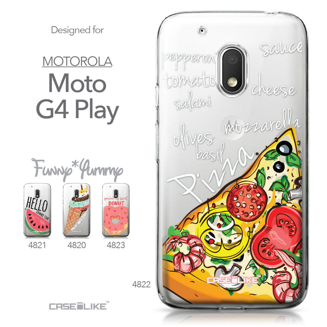 Motorola Moto G4 Play case Pizza 4822 Collection | CASEiLIKE.com