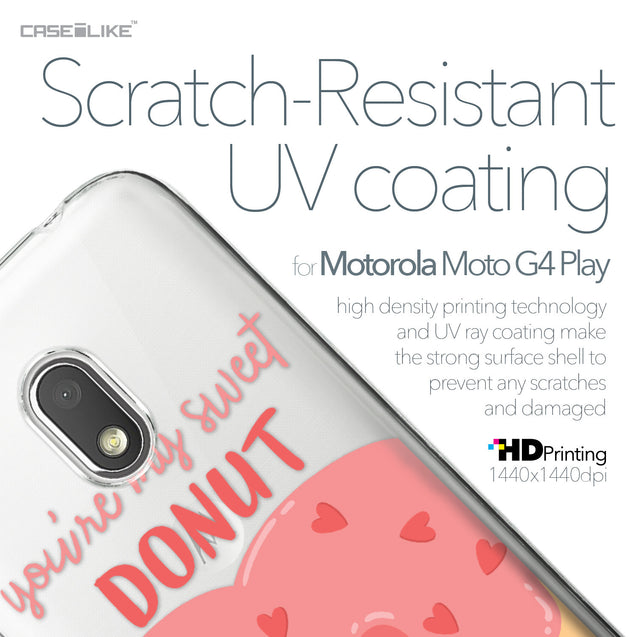 Motorola Moto G4 Play case Dounuts 4823 with UV-Coating Scratch-Resistant Case | CASEiLIKE.com