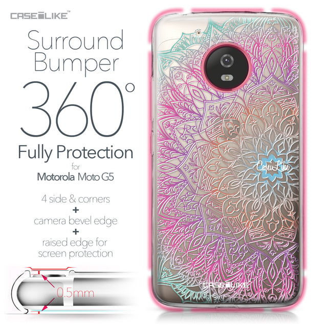 Motorola Moto G5 case Mandala Art 2090 Bumper Case Protection | CASEiLIKE.com