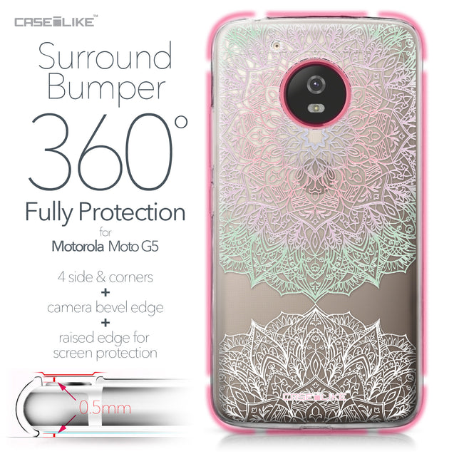 Motorola Moto G5 case Mandala Art 2092 Bumper Case Protection | CASEiLIKE.com