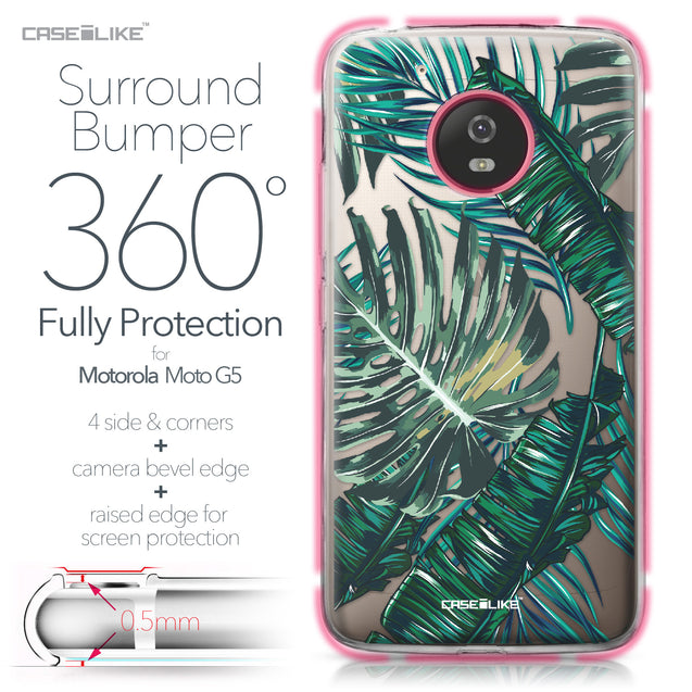 Motorola Moto G5 case Tropical Palm Tree 2238 Bumper Case Protection | CASEiLIKE.com