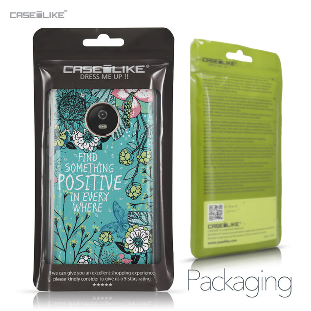 Motorola Moto G5 case Blooming Flowers Turquoise 2249 Retail Packaging | CASEiLIKE.com