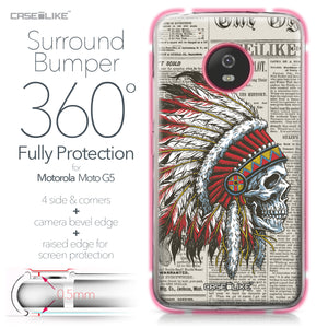 Motorola Moto G5 case Art of Skull 2522 Bumper Case Protection | CASEiLIKE.com
