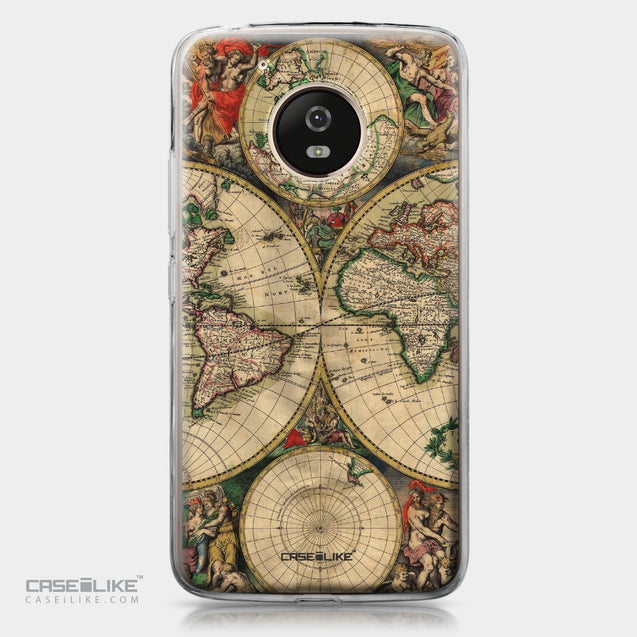 Motorola Moto G5 case World Map Vintage 4607 | CASEiLIKE.com