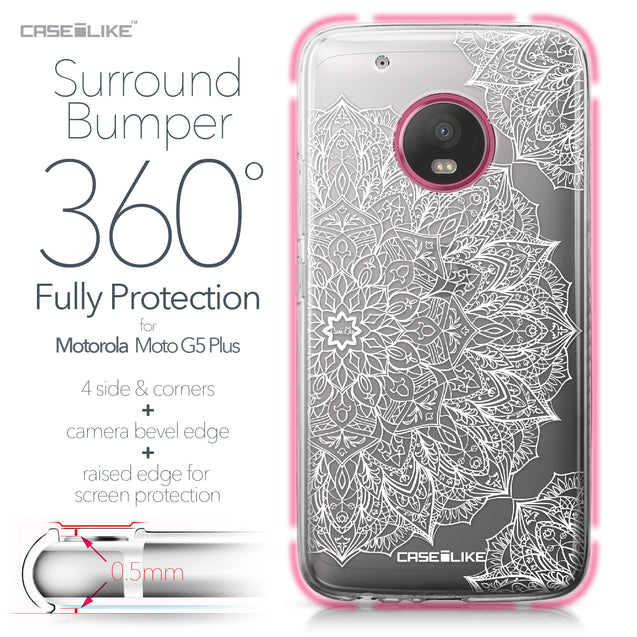 Motorola Moto G5 Plus case Mandala Art 2091 Bumper Case Protection | CASEiLIKE.com