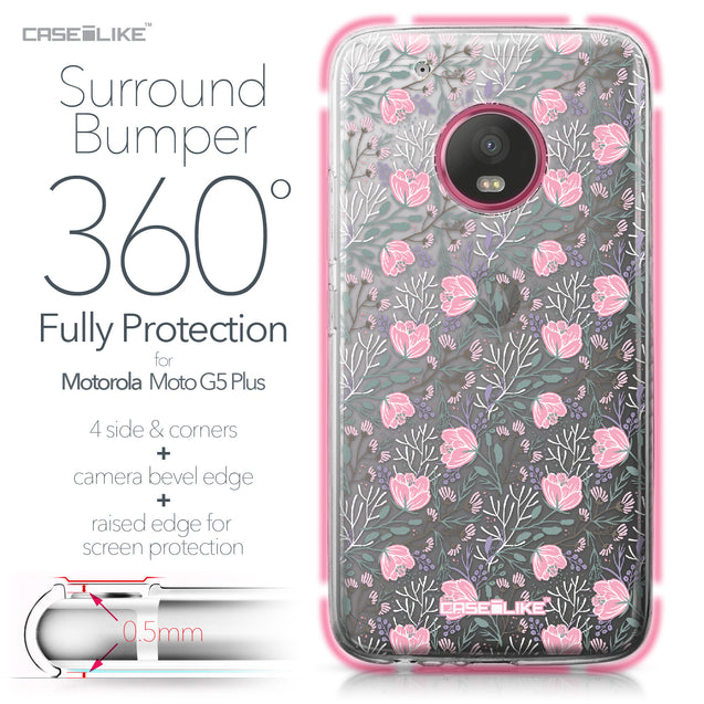 Motorola Moto G5 Plus case Flowers Herbs 2246 Bumper Case Protection | CASEiLIKE.com