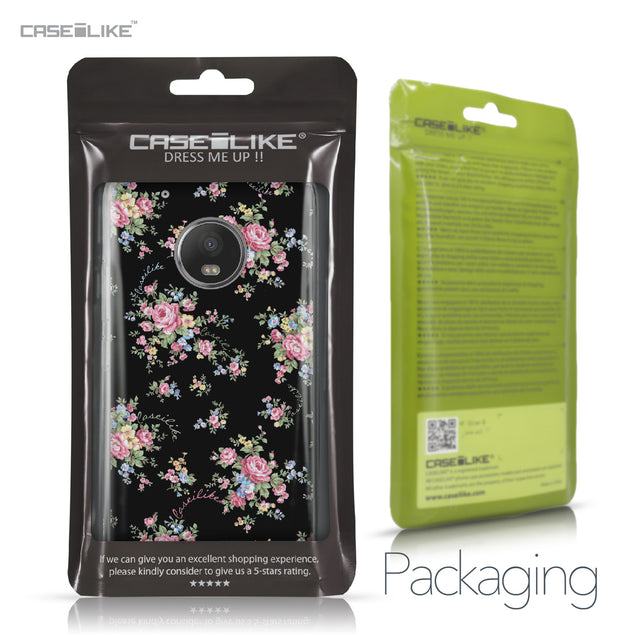 Motorola Moto G5 Plus case Floral Rose Classic 2261 Retail Packaging | CASEiLIKE.com