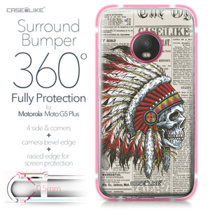 Motorola Moto G5 Plus case Art of Skull 2522 Bumper Case Protection | CASEiLIKE.com
