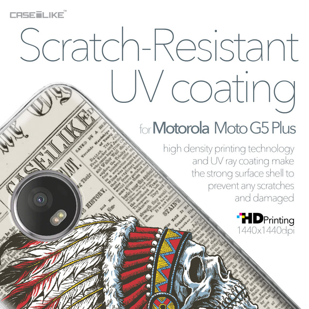 Motorola Moto G5 Plus case Art of Skull 2522 with UV-Coating Scratch-Resistant Case | CASEiLIKE.com