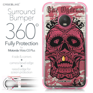 Motorola Moto G5 Plus case Art of Skull 2523 Bumper Case Protection | CASEiLIKE.com