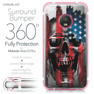 Motorola Moto G5 Plus case Art of Skull 2532 Bumper Case Protection | CASEiLIKE.com