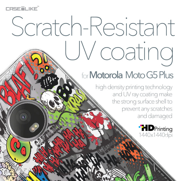 Motorola Moto G5 Plus case Comic Captions 2914 with UV-Coating Scratch-Resistant Case | CASEiLIKE.com