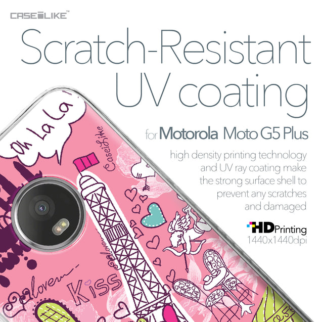 Motorola Moto G5 Plus case Paris Holiday 3905 with UV-Coating Scratch-Resistant Case | CASEiLIKE.com