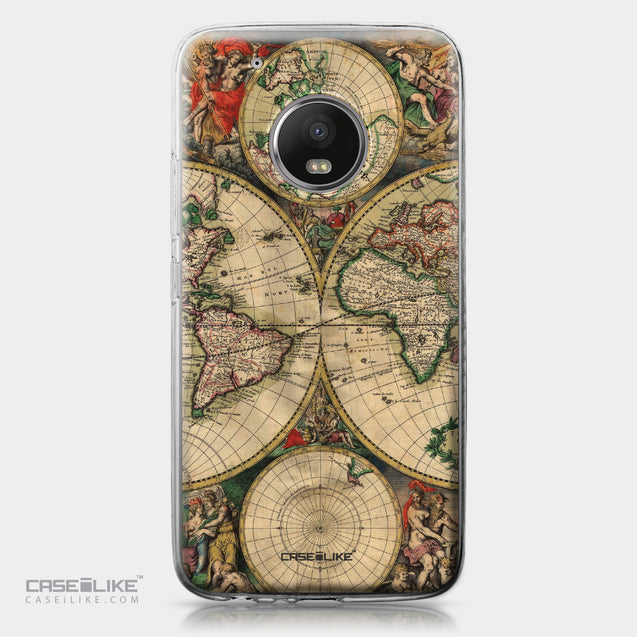 Motorola Moto G5 Plus case World Map Vintage 4607 | CASEiLIKE.com