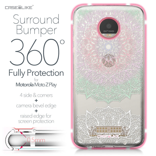Motorola Moto Z Play case Mandala Art 2092 Bumper Case Protection | CASEiLIKE.com