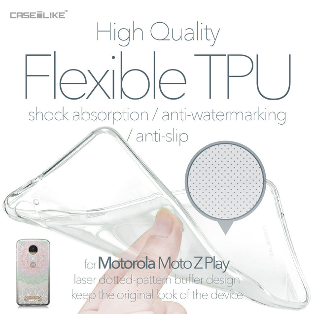 Motorola Moto Z Play case Mandala Art 2092 Soft Gel Silicone Case | CASEiLIKE.com