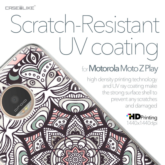 Motorola Moto Z Play case Mandala Art 2095 with UV-Coating Scratch-Resistant Case | CASEiLIKE.com