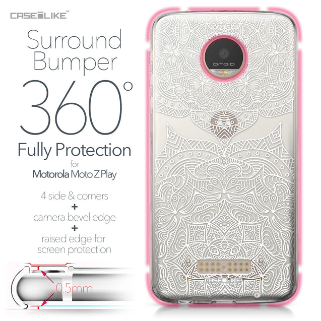 Motorola Moto Z Play case Mandala Art 2303 Bumper Case Protection | CASEiLIKE.com