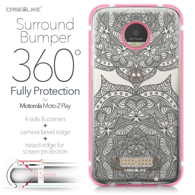 Motorola Moto Z Play case Mandala Art 2304 Bumper Case Protection | CASEiLIKE.com