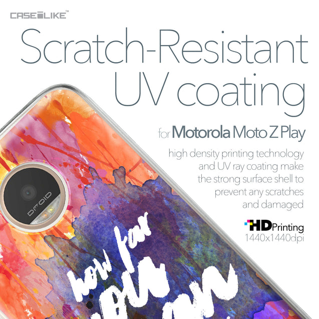 Motorola Moto Z Play case Quote 2421 with UV-Coating Scratch-Resistant Case | CASEiLIKE.com