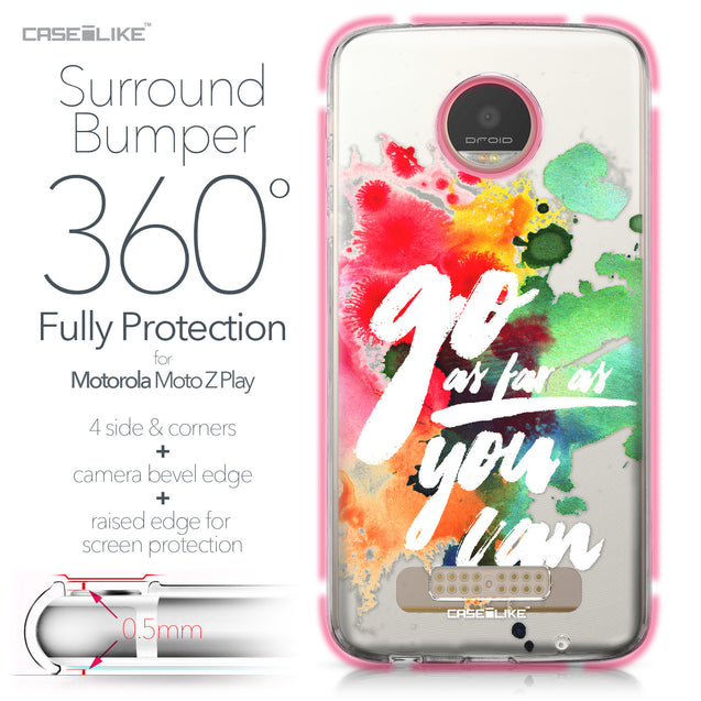Motorola Moto Z Play case Quote 2424 Bumper Case Protection | CASEiLIKE.com