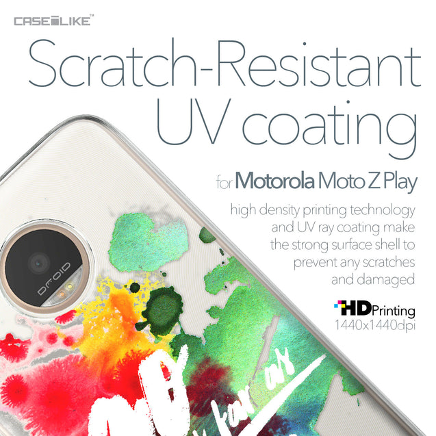 Motorola Moto Z Play case Quote 2424 with UV-Coating Scratch-Resistant Case | CASEiLIKE.com