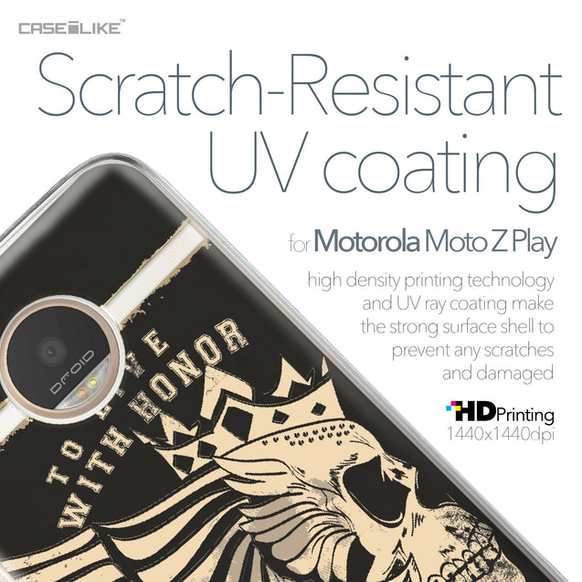 Motorola Moto Z Play case Art of Skull 2529 with UV-Coating Scratch-Resistant Case | CASEiLIKE.com