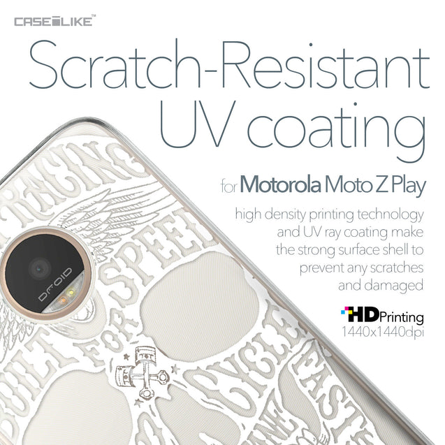 Motorola Moto Z Play case Art of Skull 2530 with UV-Coating Scratch-Resistant Case | CASEiLIKE.com