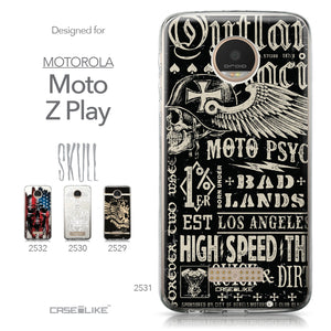 Motorola Moto Z Play case Art of Skull 2531 Collection | CASEiLIKE.com