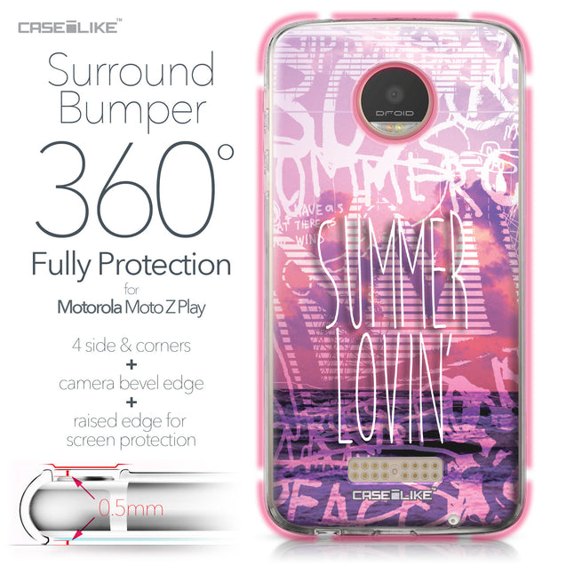 Motorola Moto Z Play case Graffiti 2727 Bumper Case Protection | CASEiLIKE.com