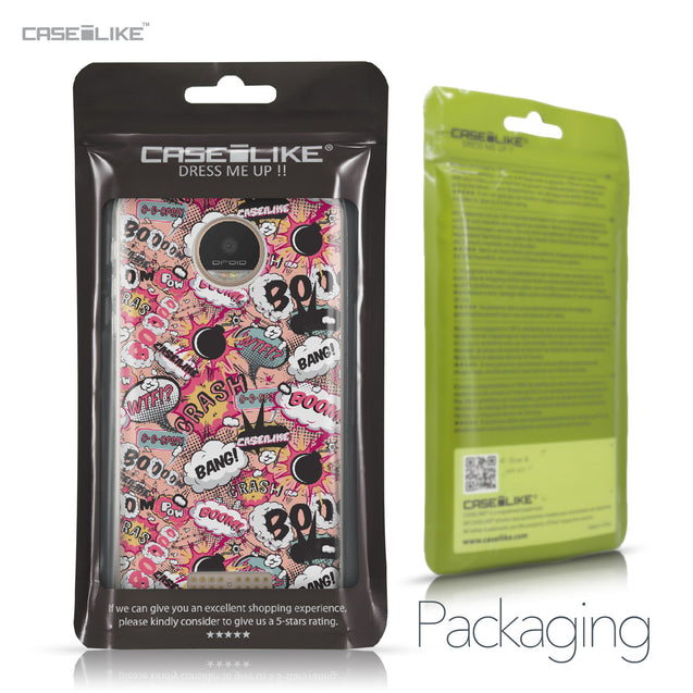 Motorola Moto Z Play case Comic Captions Pink 2912 Retail Packaging | CASEiLIKE.com