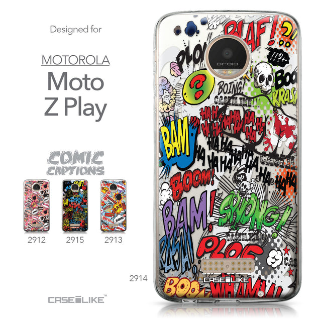Motorola Moto Z Play case Comic Captions 2914 Collection | CASEiLIKE.com
