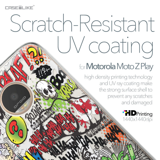 Motorola Moto Z Play case Comic Captions 2914 with UV-Coating Scratch-Resistant Case | CASEiLIKE.com