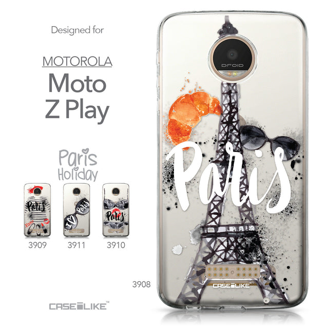 Motorola Moto Z Play case Paris Holiday 3908 Collection | CASEiLIKE.com