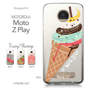 Motorola Moto Z Play case Ice Cream 4820 Collection | CASEiLIKE.com