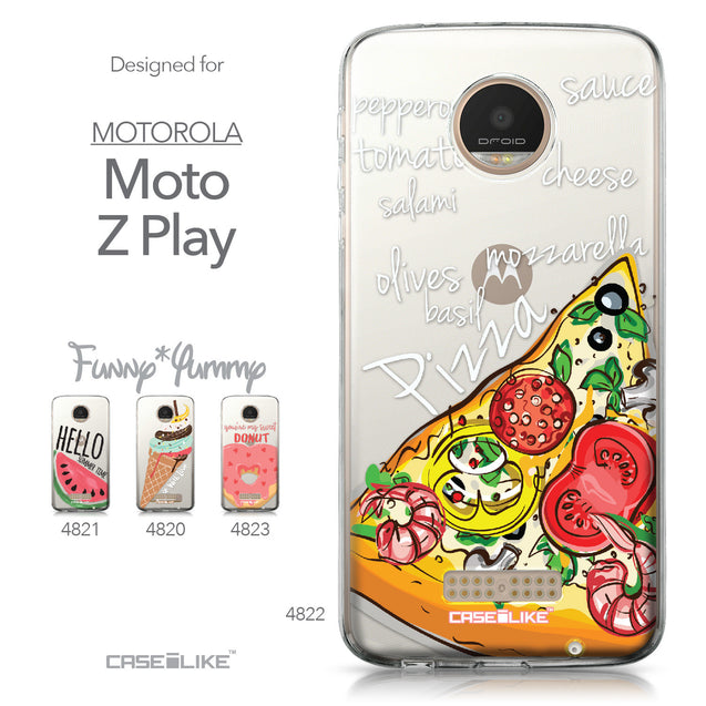 Motorola Moto Z Play case Pizza 4822 Collection | CASEiLIKE.com