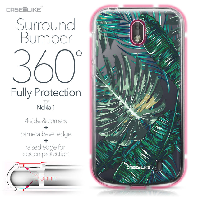 Nokia 1 case Tropical Palm Tree 2238 Bumper Case Protection | CASEiLIKE.com