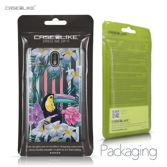 Nokia 1 case Tropical Floral 2240 Retail Packaging | CASEiLIKE.com