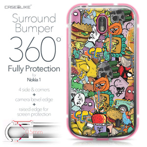 Nokia 1 case Graffiti 2731 Bumper Case Protection | CASEiLIKE.com