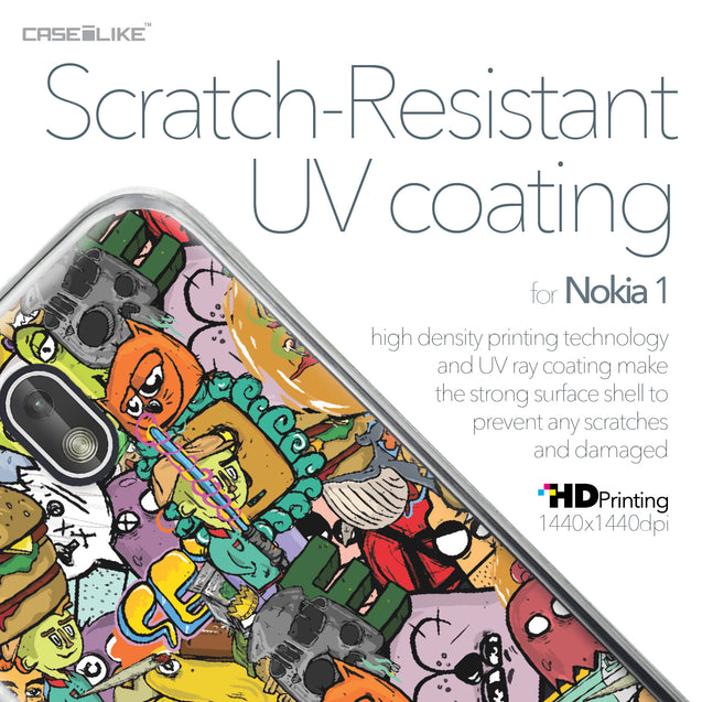 Nokia 1 case Graffiti 2731 with UV-Coating Scratch-Resistant Case | CASEiLIKE.com