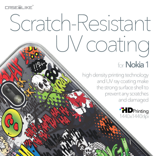 Nokia 1 case Comic Captions 2914 with UV-Coating Scratch-Resistant Case | CASEiLIKE.com