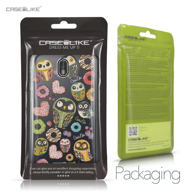 Nokia 1 case Owl Graphic Design 3315 Retail Packaging | CASEiLIKE.com