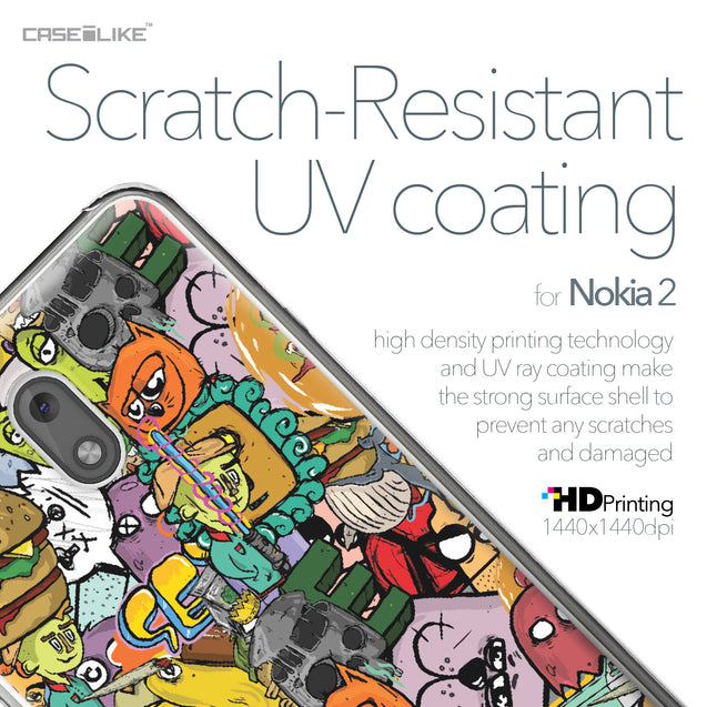Nokia 2 case Graffiti 2731 with UV-Coating Scratch-Resistant Case | CASEiLIKE.com